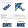 IBest 2 шт. FT232 USB в TTL последовательный преобразователь адаптер FT232RL USB UART плата (тип C) 3.3 В 5 В USB в TTL адаптер совместим с Mac OS, Linux, Android, Windows 7/8/8.1/10/11