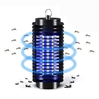 CuteSo International Umweltfreundliche elektronische LED-Mückenvernichter-Fallenlampe, Theory Displayschutz, Mückenvernichterlampe für das Haus, USB-Stromversorgung, elektronisch (LF-200-schwarz)