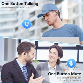 Auriculares Bluetooth New Bee, auriculares manos libres inalámbricos V5.1 con 60 horas de reproducción y micrófono con cancelación de ruido CVC 8.0 Dual ENC, auriculares Bluetooth con estuche de carga