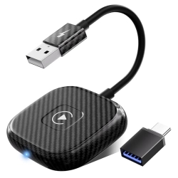 CarPlay Wireless Adapter, Wireless CarPlay Adapter Dongle für iPhone, Konvertieren Sie werkseitig verkabeltes OEM CarPlay in Wireless