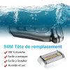 Cabezal de afeitado 94M compatible con cabezal de afeitado Braun Series 9 Pro, cuchilla de afeitar 94M para accesorios de cabezal de afeitado Braun Series 9, cabezal de afeitado para repuesto de cabezal de afeitadora eléctrica Braun S9