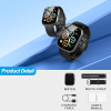 Smartwatch Damen Herren 1,91 Zoll HD Großbildschirm Fitness Tracker, Telefonfunktion Smart Watch