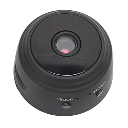 Cámara WiFi 1080P recargable con rotación de 360 grados, pequeña cámara de vídeo para oficina en casa