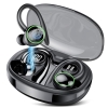 Bluetooth Kopfhörer Sportkopfhörer Kabellos Bluetooth 5.3 mit 4 Mic, In-Ear Kopfhörer Bluetooth ENC Noise Cancelling, HiFi Stereo Ohrhörer mit Dual LED Display