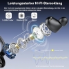 Bluetooth Kopfhörer Sportkopfhörer Kabellos Bluetooth 5.3 mit 4 Mic, In-Ear Kopfhörer Bluetooth ENC Noise Cancelling, HiFi Stereo Ohrhörer mit Dual LED Display