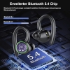 Bluetooth Kopfhörer Sportkopfhörer Kabellos Bluetooth 5.3 mit 4 Mic, In-Ear Kopfhörer Bluetooth ENC Noise Cancelling, HiFi Stereo Ohrhörer mit Dual LED Display