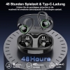 Bluetooth Kopfhörer Sportkopfhörer Kabellos Bluetooth 5.3 mit 4 Mic, In-Ear Kopfhörer Bluetooth ENC Noise Cancelling, HiFi Stereo Ohrhörer mit Dual LED Display