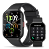 Herren Smartwatch mit Telefonfunktion, 1,96 Zoll HD Uhr Damen mit Herzfrequenz SpO2 Stress Schlafmonitor, Alexa Integrierte Uhr, 113+ Sportmodi Fitness Tracker