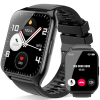 Smartwatch für Damen und Herren, 1,85 Zoll HD-Touchscreen, Smartwatch mit Bluetooth-Anrufen, 112 Sportmodi, Fitnessuhr, Herzfrequenzmesser, Schlafmonitor