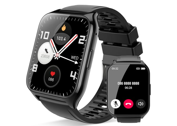 Smartwatch für Damen und Herren, 1,85 Zoll HD-Touchscreen, Smartwatch mit Bluetooth-Anrufen, 112 Sportmodi, Fitnessuhr, Herzfrequenzmesser, Schlafmonitor Smartwatch für Damen und Herren, 1,85 Zoll HD-Touchscreen, Smartwatch mit Bluetooth-Anrufen, 112 Sportmodi, Fitnessuhr, Herzfrequenzmesser, Schlafmonitor