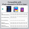 ESR iPad Stylus Pen із чутливістю до нахилу, iPad Stylus Pen для Apple iPad 9/8/7/6, iPad Pro 11, iPad Pro 12.9, iPad Mini 6/5 та iPad Air 5/4/3, магнітне кріплення Palm Rejection, чорний
