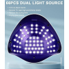 UIHOL UV LED Gel Polish Lamp 280W - 66 LEDs, 4 Timers, LCD Display