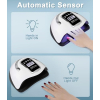 UIHOL UV LED Gel Polish Lamp 280W - 66 LEDs, 4 Timers, LCD Display
