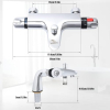 Uten thermostatic mixer tap for shower and bath – Safe 38°C safety button