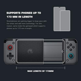 GameSir X2 Bluetooth Mobile Game Controller, Phone Controller for Android and iOS, Supports Xbox Game Pass, xCloud, Stadia, Vortex (Bluetooth Version 2021)