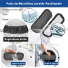 Mopa en Spray, Mopa Pulverizadora Giratorio de 360° Fregona de Limpieza de Suelo Seco y Húmedo con 4 Almohadillas Lavables de Microfibra Reutilizable Trapeador de Suelo de Madera Dura Mopa en Aerosol