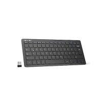 TeckNet X 315 ultraflache kabellose Mini-Tastatur schwarz