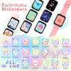 Kinder-Smartwatch mit Telefonfunktion, SOS, Kamera und Spielen, Pink