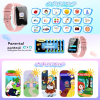 Kinder-Smartwatch mit Telefonfunktion, SOS, Kamera und Spielen, Pink