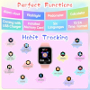 Kinder-Smartwatch mit Telefonfunktion, SOS, Kamera und Spielen, Pink
