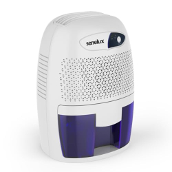 Senelux Mini Luftentfeuchter 500 ml, kompakt, leise und tragbar für kleine Räume
