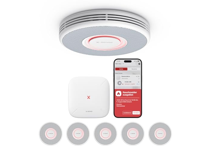 X-Sense WLAN Rauchmelder mit Sprachalarm & Basisstation X-Sense WLAN Rauchmelder mit Sprachalarm & Basisstation