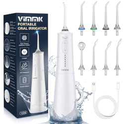 Vimmk Profi Waterflosser IPX7, 300ml, USB-C Weiß