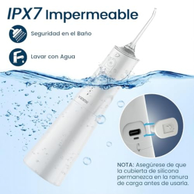 Vimmk Profi Waterflosser IPX7, 300ml, USB-C Weiß