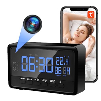Nisanmoon WiFi Uhr mit HD-Kamera & Nachtsicht