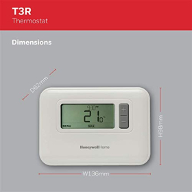 Termostato inalámbrico Honeywell Y3C710RFEU T3R de 7 días, programable, blanco