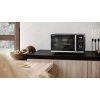 Microondas SHARP QS254AEB (Microondas: 900 W, 10 niveles de potencia, función descongelación, dimensiones: 490 x 288 x 395 cm), negro