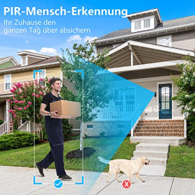 uHomePro Video-Türklingel mit Kamera, 1080P Wi-Fi, Bewegungserkennung, Zwei-Wege Audio & Nachtsicht