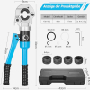 Pipe crimping tool for multilayer pipes with 360° rotating head