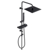 Görbach shower column hydromassage stainless steel 304, height adjustable, with hand shower & rain shower head
