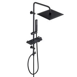 Görbach shower column hydromassage stainless steel 304, height adjustable, with hand shower & rain shower head