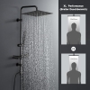 Görbach shower column hydromassage stainless steel 304, height adjustable, with hand shower & rain shower head