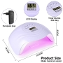 168W UV LED nail lamp