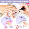 Lámpara de uñas LED UV de 168W