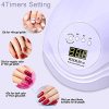 Lámpara de uñas LED UV de 168W