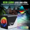 Klimaanlage Mobiler 3-in-1 Typ-C Ventilator Leise, 500ml Wassertank, 3 Geschwindigkeiten, 7 Farben, Nachtlicht, Mini Klimaanlage ohne Abluftschlauch mit Griff