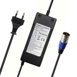 Зарядний пристрій Abakoo 54.6V 2A для літій-іонних акумуляторів 48V з XLRM для електровелосипедів та скейтбордів