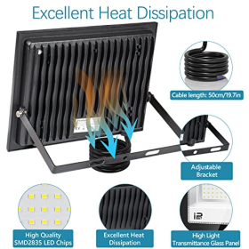 LED outdoor spotlight 100W IP67 waterproof super bright