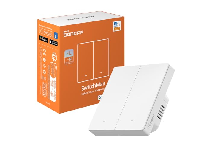 Zigbee light switch SONOFF ZBM5, Smart Switch for 2-way switching Zigbee light switch SONOFF ZBM5, Smart Switch for 2-way switching