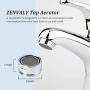 ZENVALY Faucet Aerator, M24 Faucet Aerator, Stainless Steel Water Filter with ABS Aerators and Gaskets, for Kitchen and Bathroom Basin Faucets