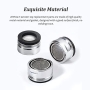 ZENVALY Faucet Aerator, M24 Faucet Aerator, Stainless Steel Water Filter with ABS Aerators and Gaskets, for Kitchen and Bathroom Basin Faucets