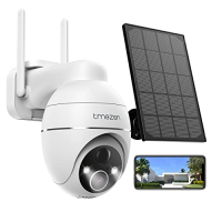 TMEZON Solar PTZ IP Camera 2K, Night Vision, Motion Detector, WiFi