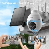 Сонячна PTZ IP-камера TMEZON 2K, нічне бачення, датчик руху, WiFi