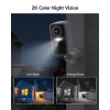 DETATI 2K WiFi Surveillance Cameras, Wireless, Color Night Vision & Alarm Siren
