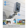 DETATI 2K WiFi Surveillance Cameras, Wireless, Color Night Vision & Alarm Siren