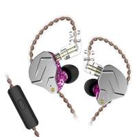 KZ ZSN Pro Dual Drivers 1BA 1DD In-Ear Headphones HiFi Power Bass Earbuds Earphones High Clear Sound Wired Headphones with Detachable Cable for Audiophile Musicians